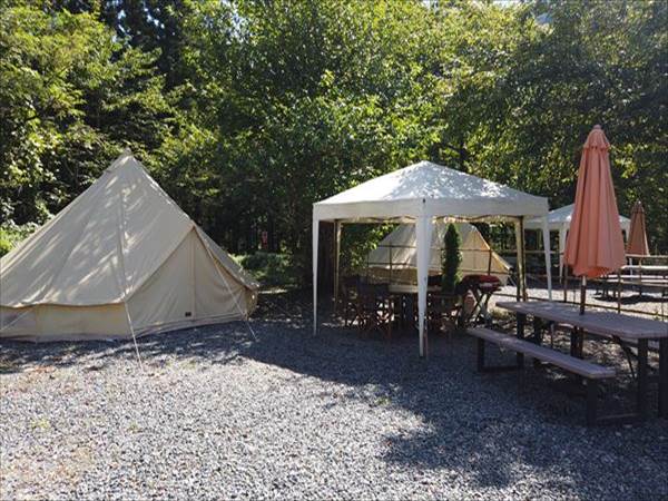 Minakami Campsite Tipi & River Stone
