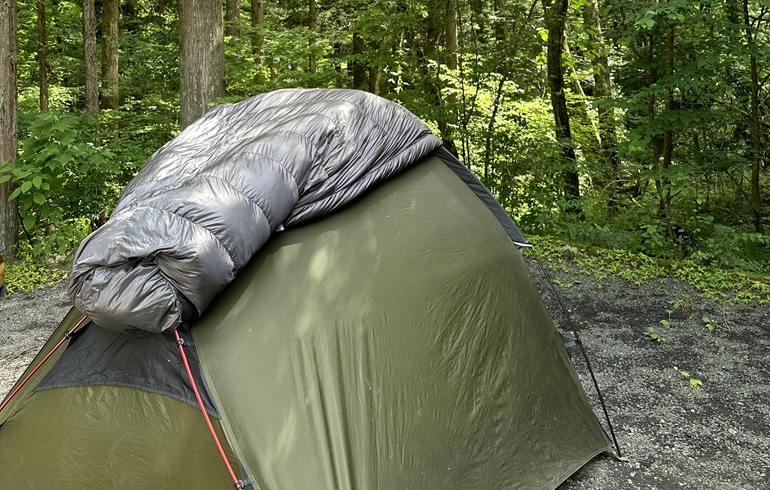 寝袋メンテナンス