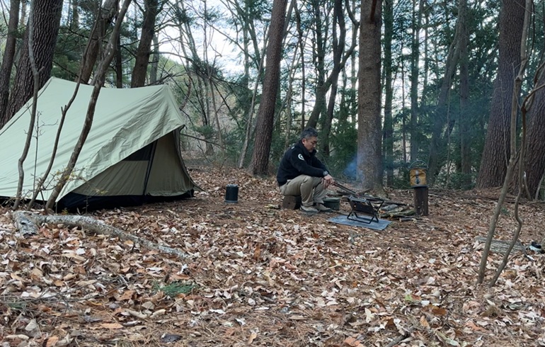 鎌倉天幕　ソロキャンプ2